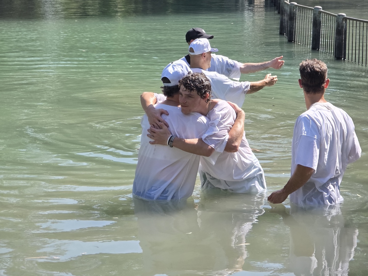 Held in the river